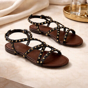 NIB Dada Flat Strappy Sandals size US8.5
